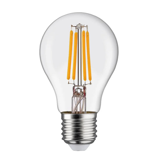 Bec LED Filament A60 E27 8W - Lumina Alb Rece, Stil Vintage