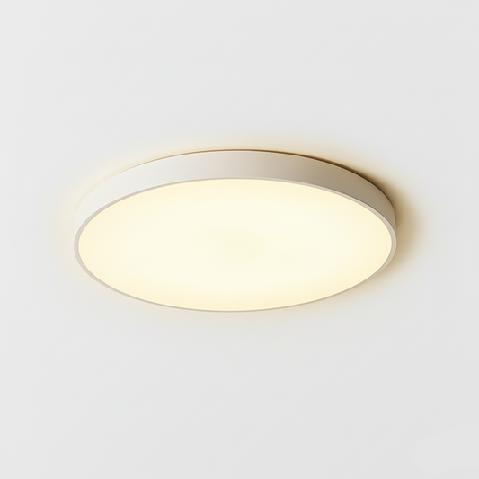 Plafoniera LED rotunda ultra-subtire 30W, alb rece, echivalent 300W, pentru tavan baie si hol