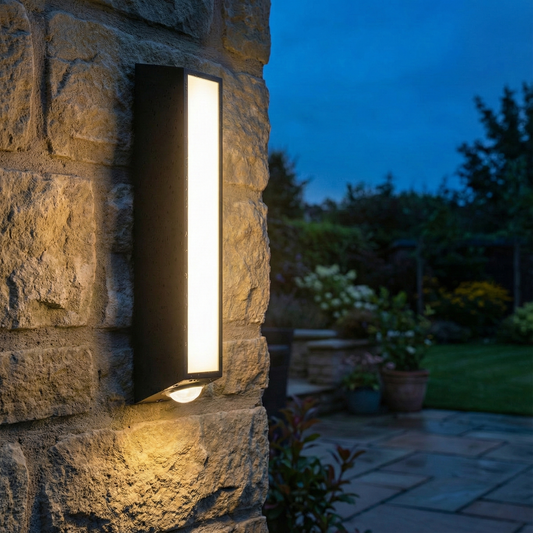 Aplică LED exterior 8W, neagra – iluminare pe 3 unghiuri