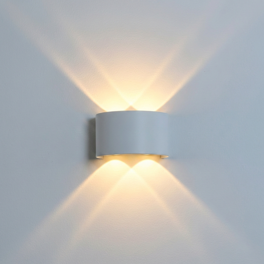 Aplica LED 4W pentru exterior, alba, iluminat perete