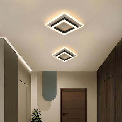 Lustra LED 64W QUADRATA BLACK Echivalent 200W