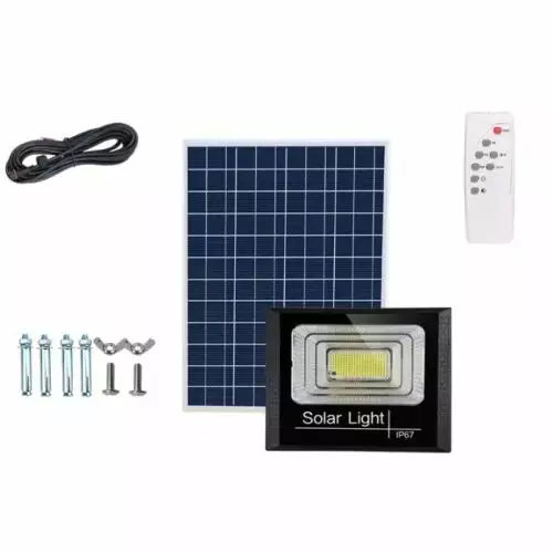 Set Complet Lampa Solară 30W cu Panou, Kit Montaj Inclus, 2 Moduri Iluminat